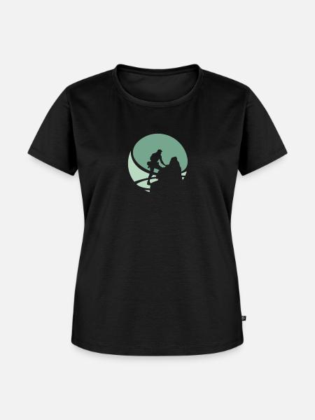 Felsklettern Kletterwand Felsklettern - Frauen Premium Bio T-Shirt - Schwarz