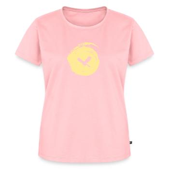Flügel Fliegen Vogelschwarm - Frauen Premium Bio T-Shirt - Rosa - Vorne - AI Model Female 172 dark (172cm)