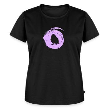 Vögel beobachten Vogel Abbildung Vogel - Frauen Premium Bio T-Shirt - Schwarz - Vorne - Selfina (174cm)