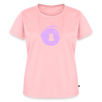 Rucksack Wanderer Pilger - Frauen Premium Bio T-Shirt - Rosa - Vorne - AI Model Female 172 dark (172cm)