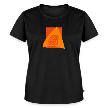Souris Gourmet Parmesan - T-shirt Premium bio Femme - noir - Devant - Selfina (174cm)