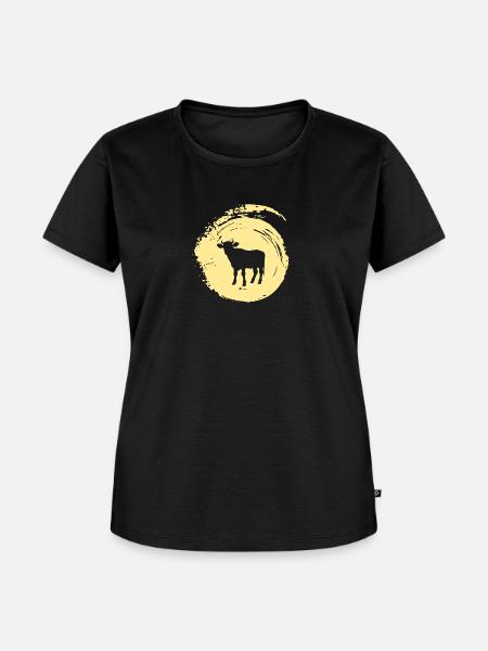 Rind Landwirtschaft Milch - Frauen Premium Bio T-Shirt - Schwarz