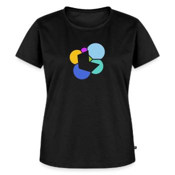 Blogueur d’écriture de blog - T-shirt Premium bio Femme - noir - Devant - Selfina (174cm)