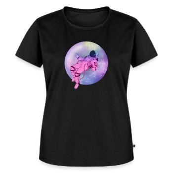 Spaceman - T-shirt Premium bio Femme - noir - Devant - Selfina (174cm)