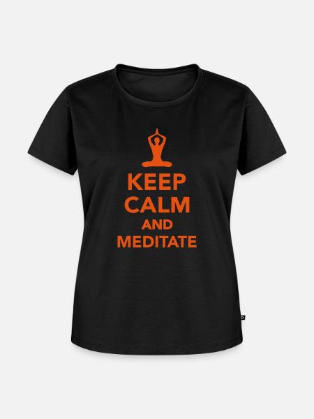 Meditation - Frauen Premium Bio T-Shirt - Schwarz