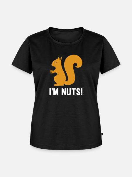 Ich bin verrückt - Frauen Premium Bio T-Shirt - Schwarz