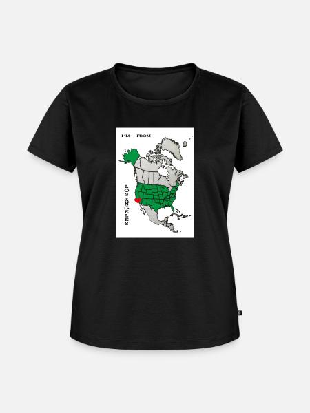 I´m from Los Angeles-Slogan - Frauen Premium Bio T-Shirt - Schwarz