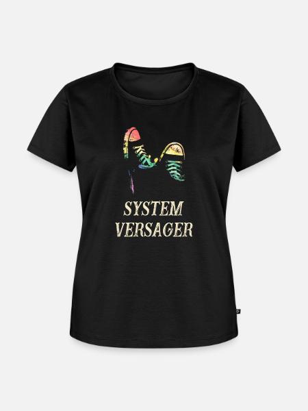 System versager - Frauen Premium Bio T-Shirt - Schwarz