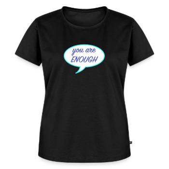 You are enough, equality homosexual - Women's Premium Organic T-shirt - black - Front - Selfina (174cm)