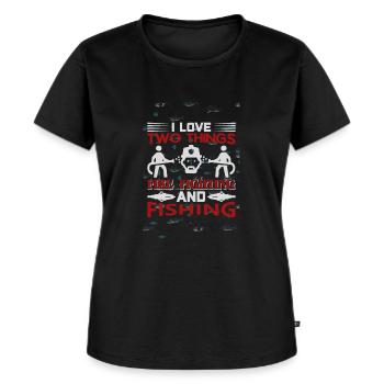 Pompiers | Héros | Profession risquée - T-shirt Premium bio Femme - noir - Devant - Selfina (174cm)