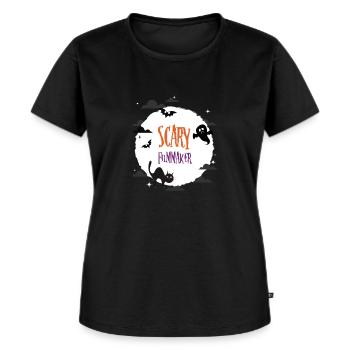 Scary Filmmaker - Women's Premium Organic T-shirt - black - Front - Selfina (174cm)