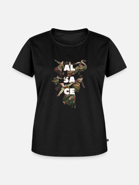 Elsass - Frauen Premium Bio T-Shirt - Schwarz