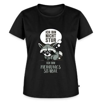 Ich Bin Nicht Stur - hell - Frauen Premium Bio T-Shirt - Schwarz - Vorne - Selfina (174cm)