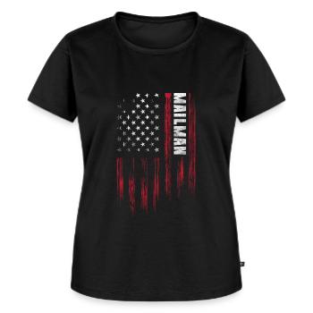 Postman Delivery Profession - Women's Premium Organic T-shirt - black - Front - Selfina (174cm)