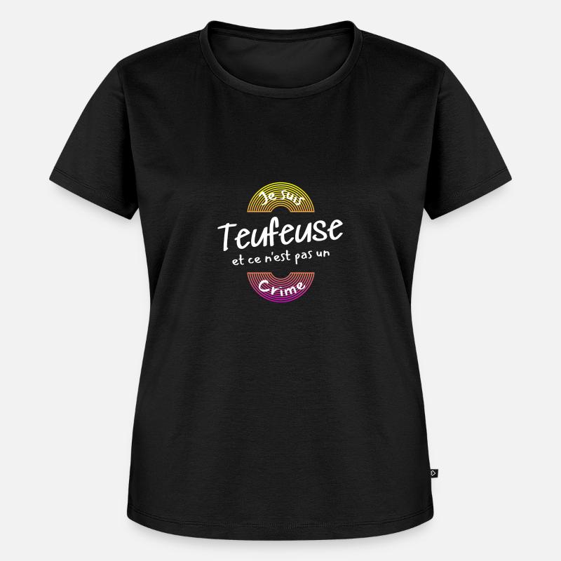 Ich bin ein Teufeuse - Frauen Premium Bio T-Shirt - Schwarz