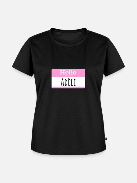 HALLO MEIN NAME IST - Frauen Premium Bio T-Shirt - Schwarz
