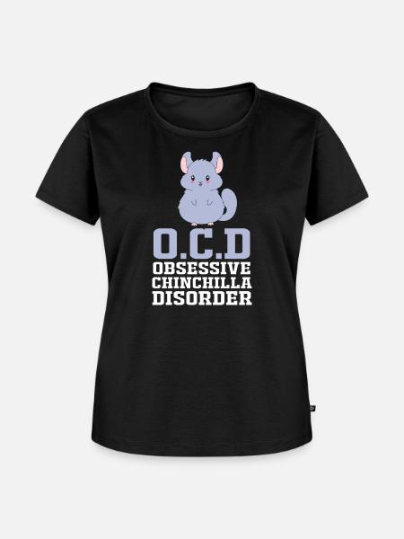 Chinchilla - Frauen Premium Bio T-Shirt - Schwarz