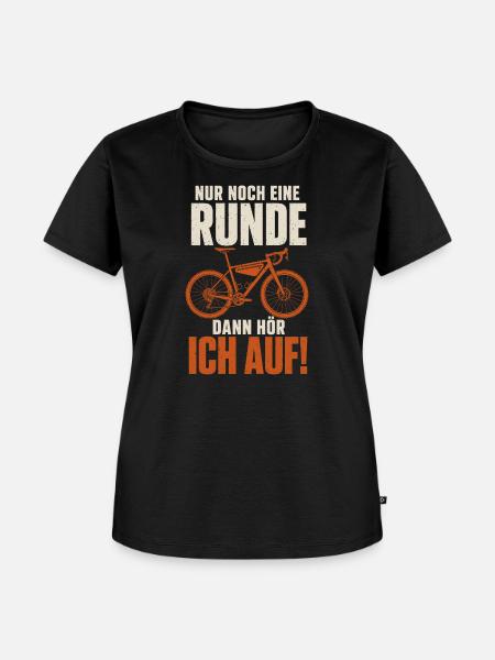 Nur Noch Eine Runde Fahrrad - Frauen Premium Bio T-Shirt - Schwarz