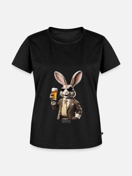 Hasi - Frauen Premium Bio T-Shirt - Schwarz