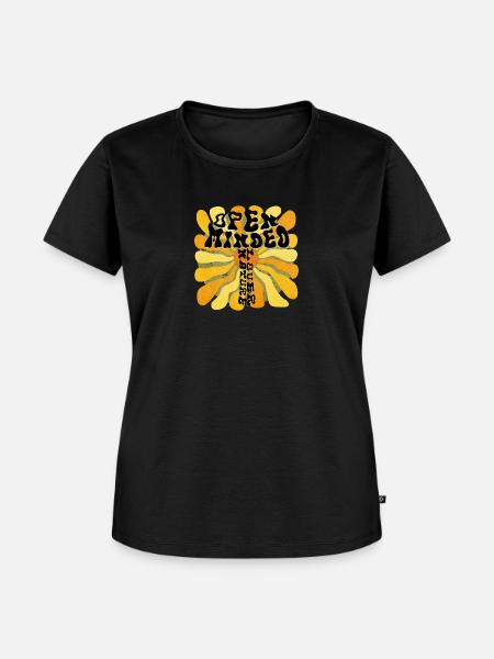 Open minded - Frauen Premium Bio T-Shirt - Schwarz