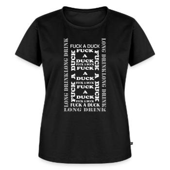 Glas voller FaD - Frauen Premium Bio T-Shirt - Schwarz - Vorne - Selfina (174cm)