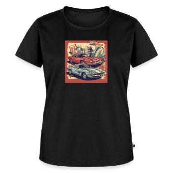 Vintage Commercial Billboard Design Collection - Women's Premium Organic T-shirt - black - Front - Selfina (174cm)