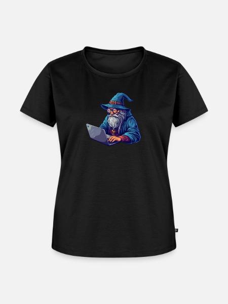 IT Zauberer - Frauen Premium Bio T-Shirt - Schwarz