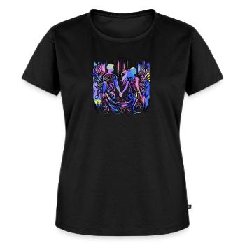 Love - T-shirt Premium bio Femme - noir - Devant - Selfina (174cm)