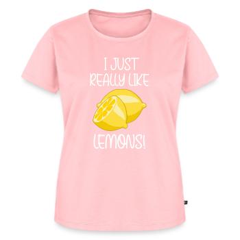 Really Like Citrons Vitamine Agrumes - T-shirt Premium bio Femme - rose - Devant - AI Model Female 172 dark (172cm)