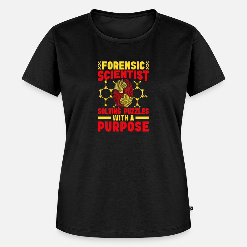 Forensic Science Major Solving Puzzles - Women's Premium Organic T-shirt - black