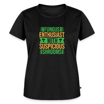 Mushroom Foraging Hunter Fungus Enthusiast Morel - Women's Premium Organic T-shirt - black - Front - Selfina (174cm)