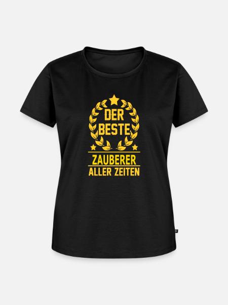 ZAUBERER - Frauen Premium Bio T-Shirt - Schwarz