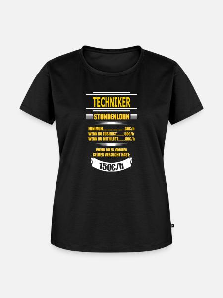 TECHNIKER - Frauen Premium Bio T-Shirt - Schwarz