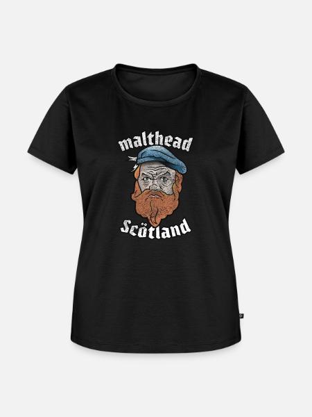 Malthead Scötland - Frauen Premium Bio T-Shirt - Schwarz