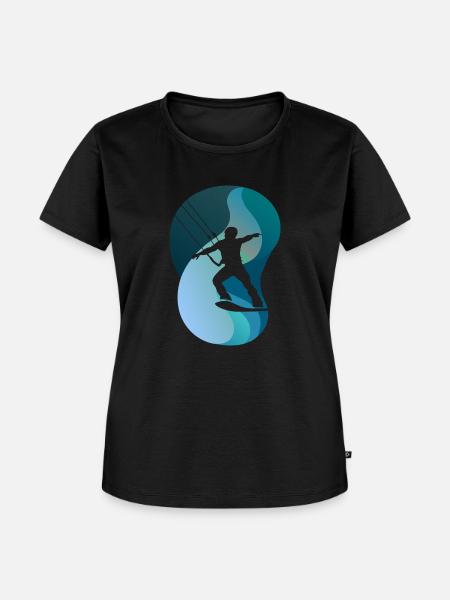 Wakeboard Wakeboarding Wakeboarder - Frauen Premium Bio T-Shirt - Schwarz