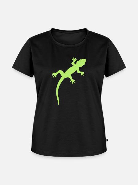Eidechse - Bild SVG - Frauen Premium Bio T-Shirt - Schwarz