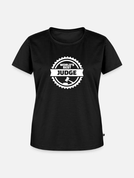 Richter - Frauen Premium Bio T-Shirt - Schwarz