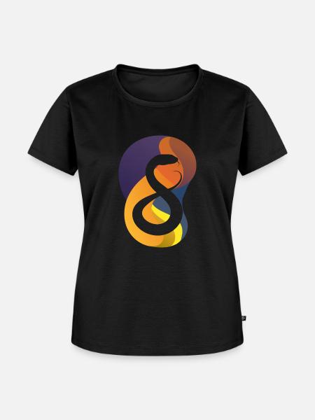 Schlangen Schlange - Frauen Premium Bio T-Shirt - Schwarz