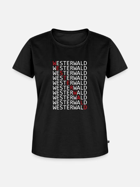 Westerwald Motiv - Frauen Premium Bio T-Shirt - Schwarz
