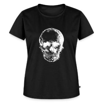 Glitch skull skull skull - shirt - Women's Premium Organic T-shirt - black - Front - Selfina (174cm)