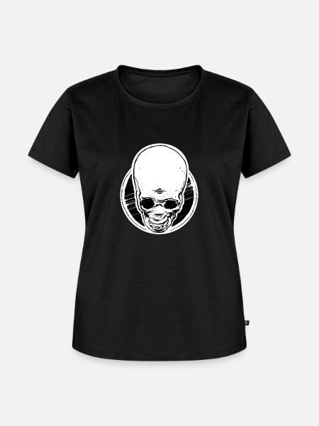 Oberer Schädel - Schädeltauchen - Frauen Premium Bio T-Shirt - Schwarz