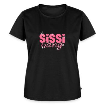 Schwestern Partnerlook - Sissi Gang - Schwestern - Frauen Premium Bio T-Shirt - Schwarz - Vorne - Selfina (174cm)