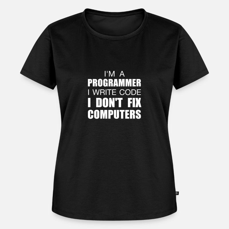 I am a programmer - Women's Premium Organic T-shirt - black