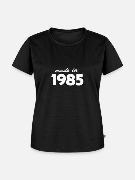 Baujahr 1985 - Frauen Premium Bio T-Shirt - Schwarz