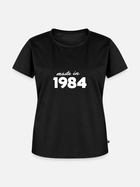 Baujahr 1984 - Frauen Premium Bio T-Shirt - Schwarz
