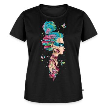 Sweet Macabre - Women's Premium Organic T-shirt - black - Front - Selfina (174cm)