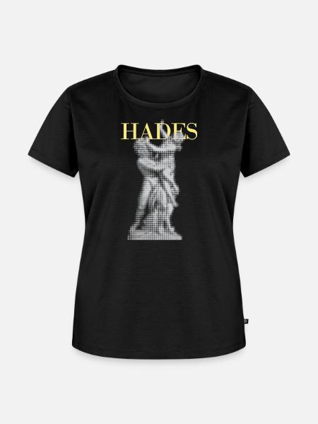 Hades-Halbton-Statue - Frauen Premium Bio T-Shirt - Schwarz