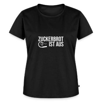 Zuckerbrot ist aus BDSM Fetisch - Frauen Premium Bio T-Shirt - Schwarz - Vorne - Selfina (174cm)