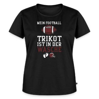 Mein Football Trikot Ist In Der... - Frauen Premium Bio T-Shirt - Schwarz - Vorne - Selfina (174cm)
