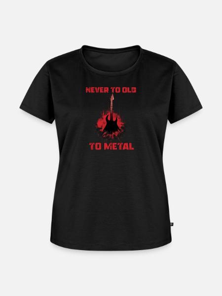 Never to old to Metal Music Heavy Metal - Women's Premium Organic T-shirt - black